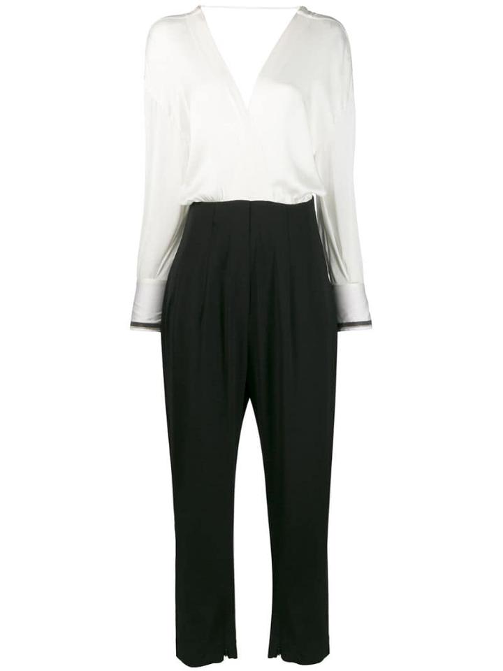 Brunello Cucinelli Wrap Front Jumpsuit - Black