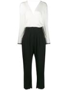 Brunello Cucinelli Wrap Front Jumpsuit - Black