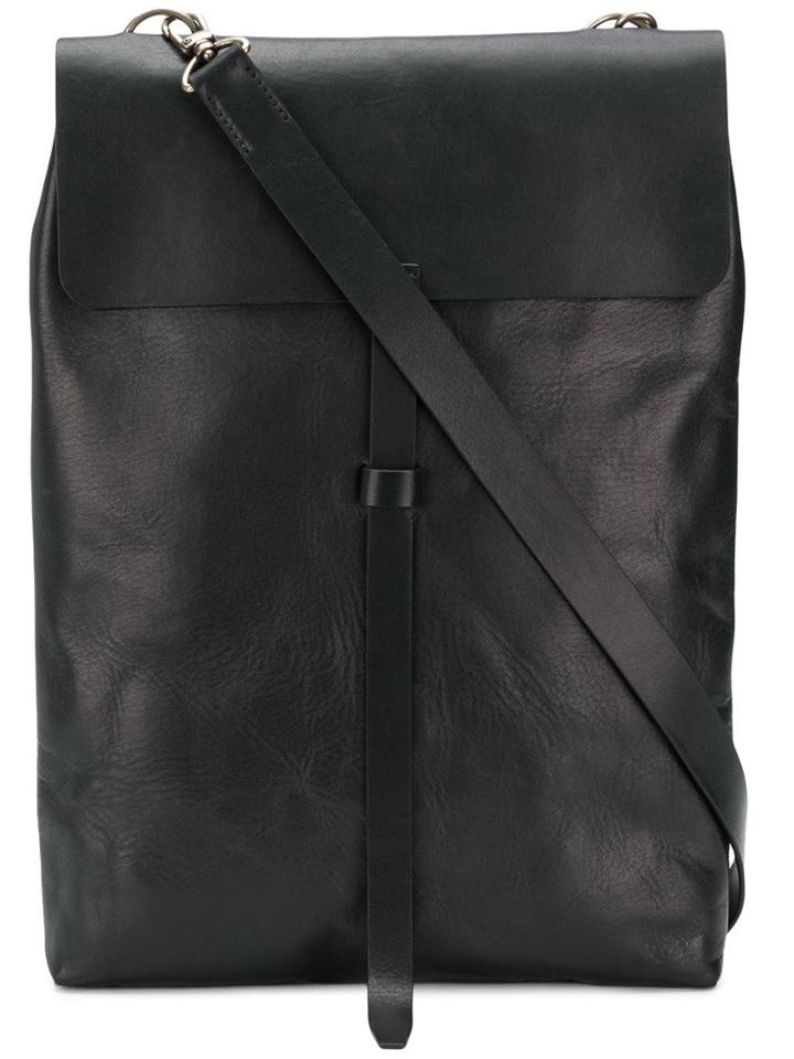 Ann Demeulemeester Blanche Long Satchel Bag - Black