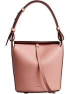 Burberry The Small Leather Bucket Bag - Pink & Purple