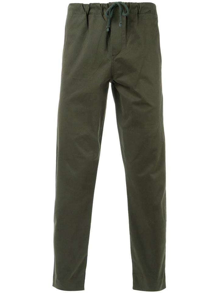 Egrey - Straight Trousers - Men - Cotton - 46, Green, Cotton