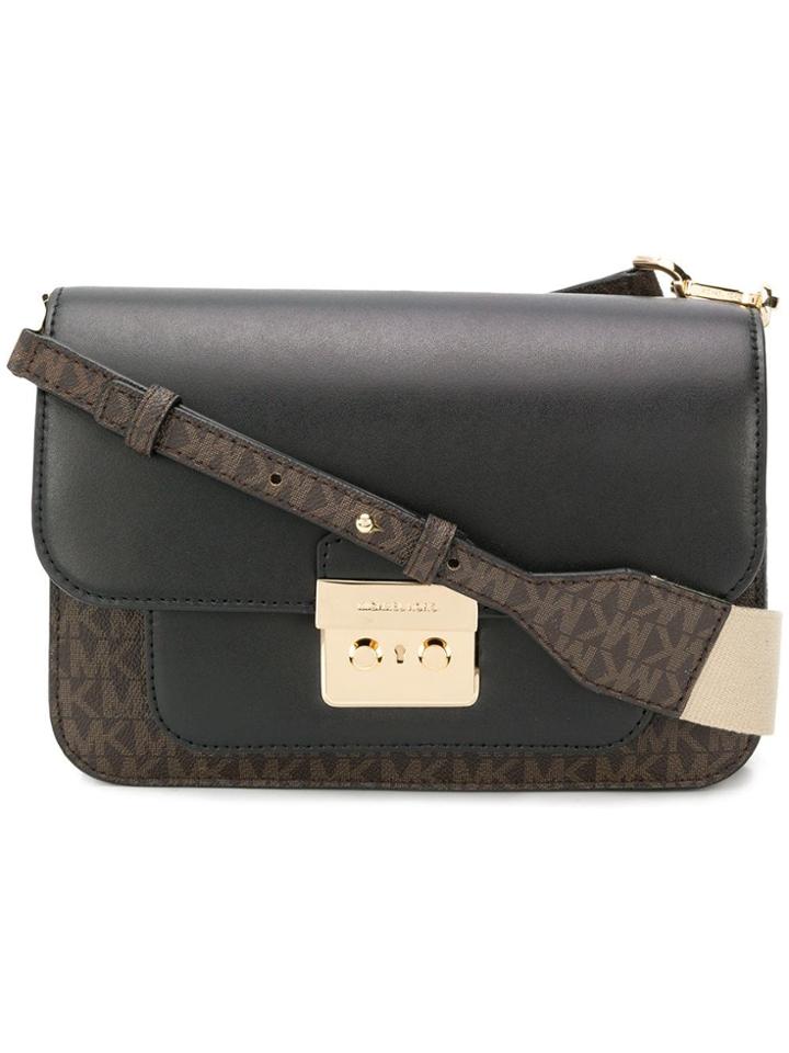 Michael Michael Kors Monogram Shoulder Bag - Brown