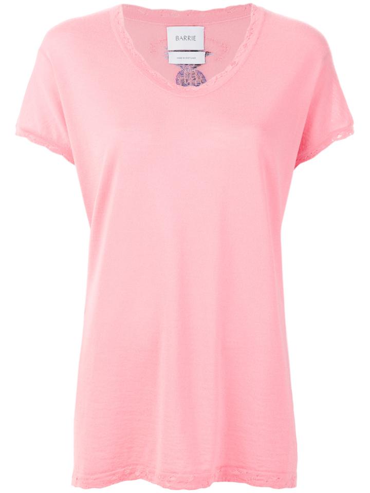 Barrie V-neck T-shirt - Pink & Purple