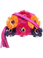 Loeffler Randall Floral Embellishment Crossbody Bag, Women's, Pink/purple