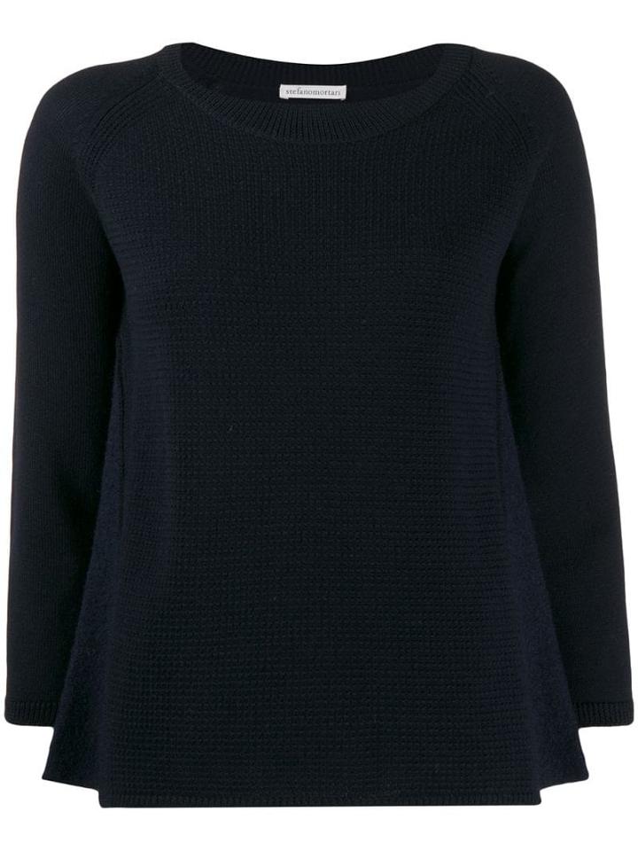 Stefano Mortari Ribbed Knit Sweater - Blue