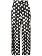 Dice Kayek High-waisted Polka Dot Trousers - Black