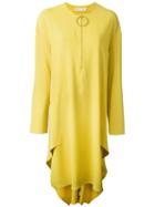 Marni Zipped Midi Dress, Women's, Size: 38, Yellow/orange, Acetate/viscose/spandex/elastane