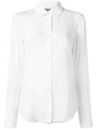 Moschino Classic Button-down Blouse, Women's, Size: 40, White, Silk/polyester/polyurethane
