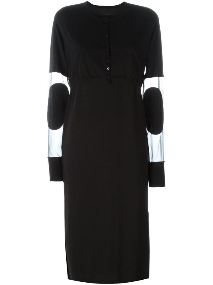 Maison Margiela Sheer Panel Shirt Dress