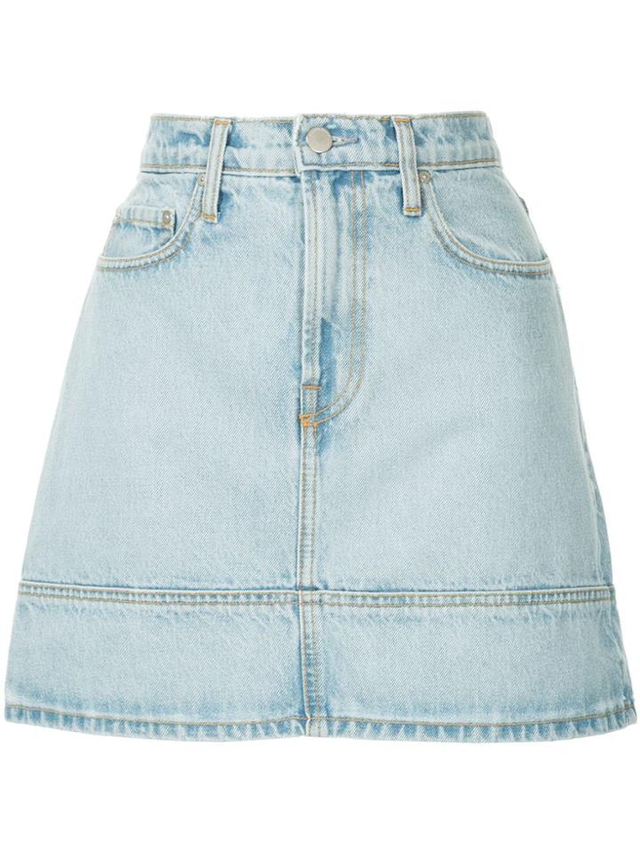 Nobody Denim Seam Denim Mini Skirt - Blue