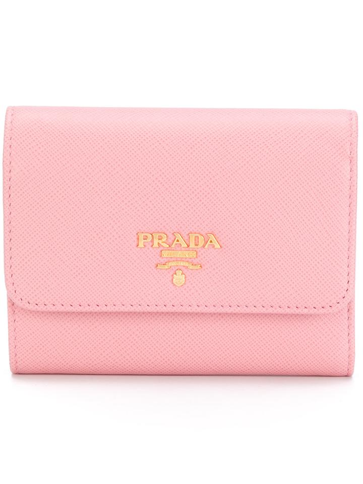 Prada Logo Wallet - Pink & Purple