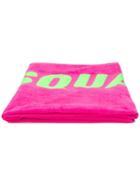 Dsquared2 Contrast Logo Beach Towel - Pink