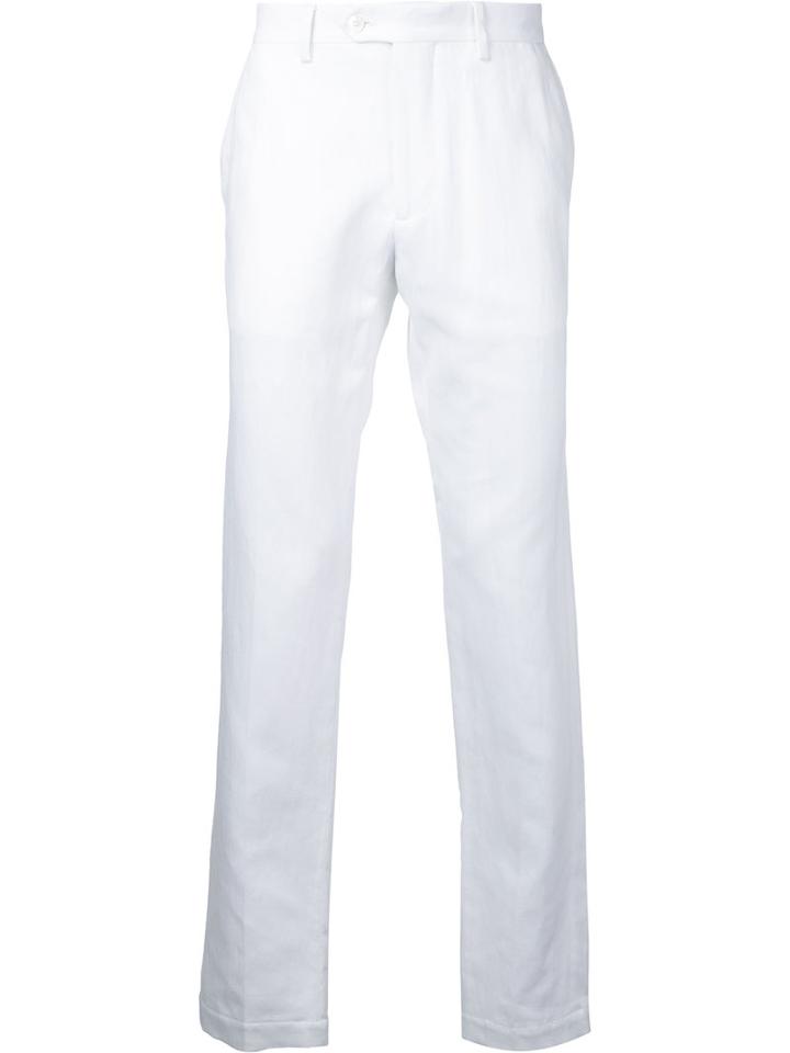 Classic Chinos - Men - Cotton/linen/flax - 50, White, Cotton/linen/flax, Kent & Curwen