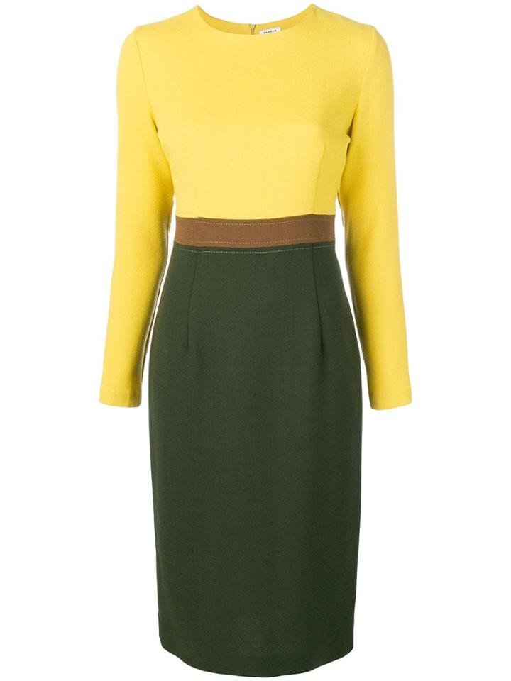 P.a.r.o.s.h. Pencil Skirt Dress - Yellow