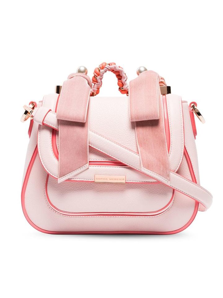Sophia Webster Pink Eloise Pearl Leather Shoulder Bag