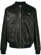 Versace Jeans Rear Print Bomber Jacket - Black