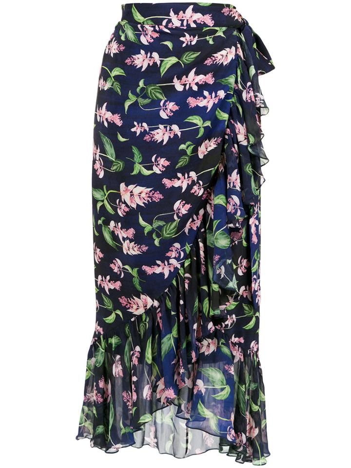 Isolda Carmen Midi Skirt - Blue