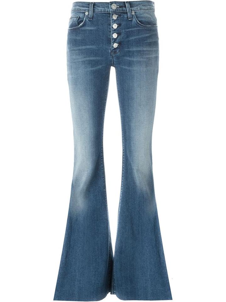 Hudson Flared Jeans, Women's, Size: 27, Blue, Cotton/polyester/spandex/elastane