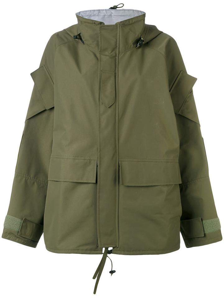 Junya Watanabe Comme Des Garçons - Oversize Parka Coat - Women - Nylon - Xs, Green, Nylon
