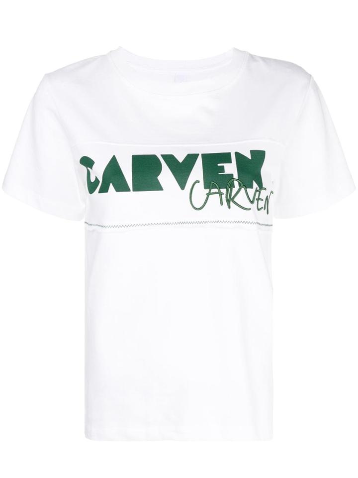 Carven Logo Crewneck T-shirt - White