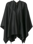 Ermanno Gallamini V-neck Cape Jacket - Grey