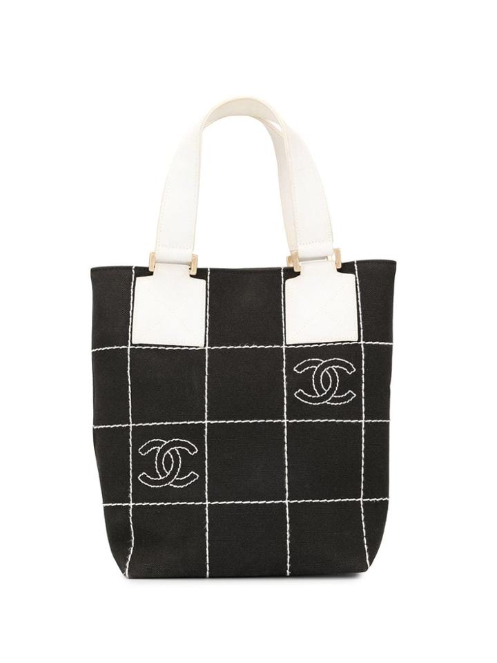 Chanel Pre-owned Wild Stitch Mini Tote - Black