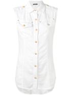 Balmain - Sleeveless Shirt - Women - Lyocell - 36, White, Lyocell