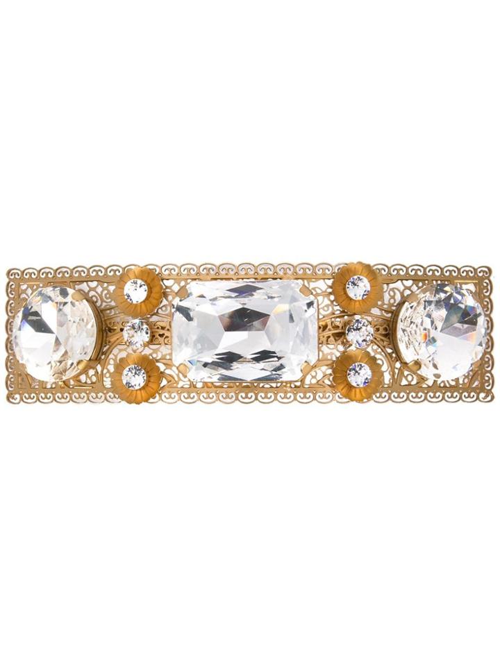 Dolce & Gabbana Embellished Hair Clip - Gold