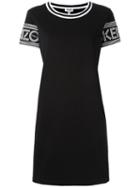 Kenzo Logo Printed T-shirt Dress, Women's, Size: Small, Black, Cotton