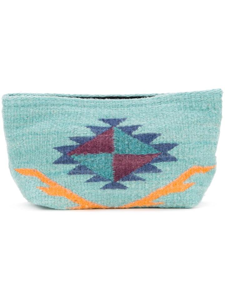 Manos Zapotecas Aztec Clutch, Women's, Green