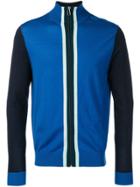 Ps By Paul Smith Racing Stripe Zipped Cardigan - Blue