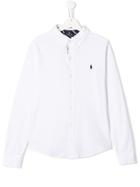 Ralph Lauren Kids Teen Embroidered Logo Shirt - White