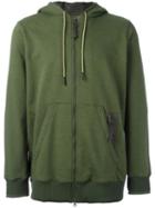 Adidas Classic Zip Fastening Hoodie, Men's, Size: Large, Green, Cotton/polyester