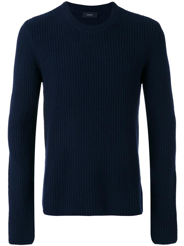 Joseph - Ribbed Cashmere Jumper - Men - Cashmere - S, Blue, Cashmere