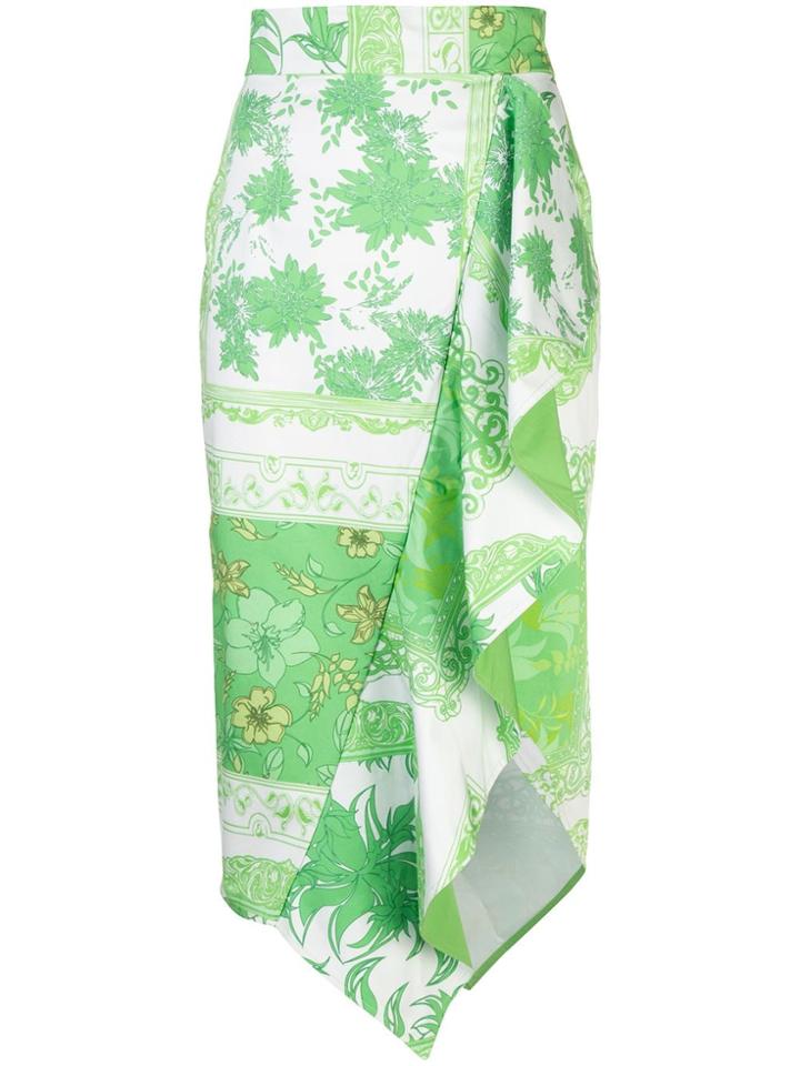 Silvia Tcherassi Waterloo Bandana Skirt - Blue