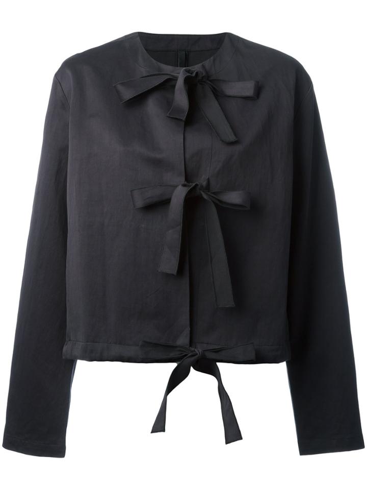 Sara Lanzi Front Strap Jacket - Black