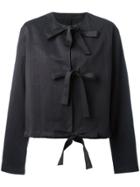 Sara Lanzi Front Strap Jacket - Black