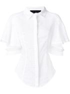Talbot Runhof Eyelet Design Blouse - White