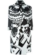 Philipp Plein 'giovanna' Coat, Women's, Size: Medium, Black, Polyester/acetate/viscose