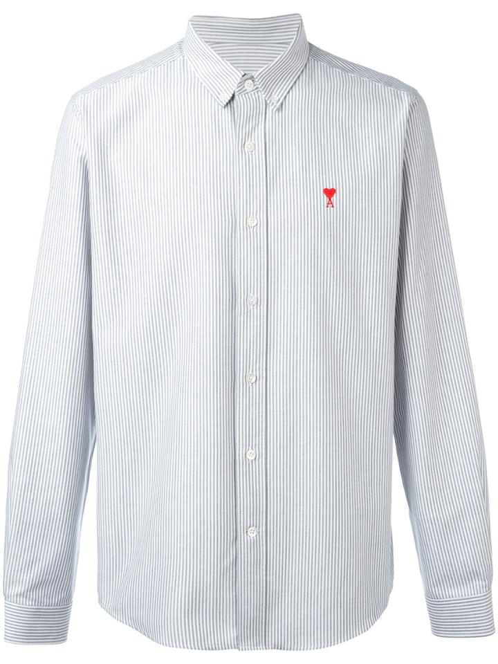 Ami Alexandre Mattiussi Ami De Coeur Button-down Shirt - Blue