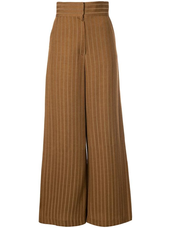 Muller Of Yoshiokubo Wide Leg Trousers - Brown