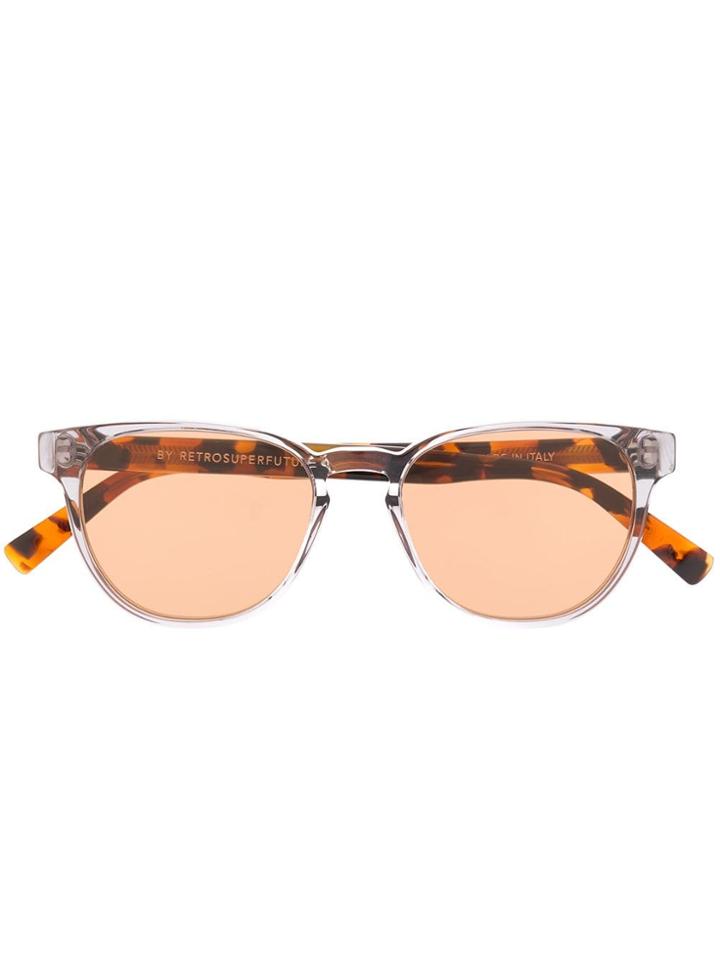 Retrosuperfuture Vero Round Frame Sunglasses - Brown
