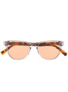 Retrosuperfuture Vero Round Frame Sunglasses - Brown