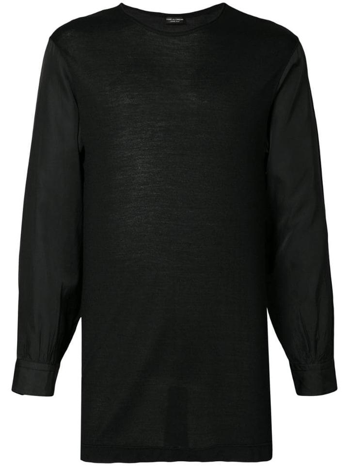 Comme Des Garçons Pre-owned Tailored Sleeves T-shirt - Black