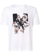 Neil Barrett Orchid Print T-shirt - White