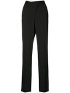 Maison Margiela Wrap Front Tailored Trousers - Black