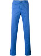 Kiton - Slim-fit Trousers - Men - Cotton/spandex/elastane - 32, Blue, Cotton/spandex/elastane