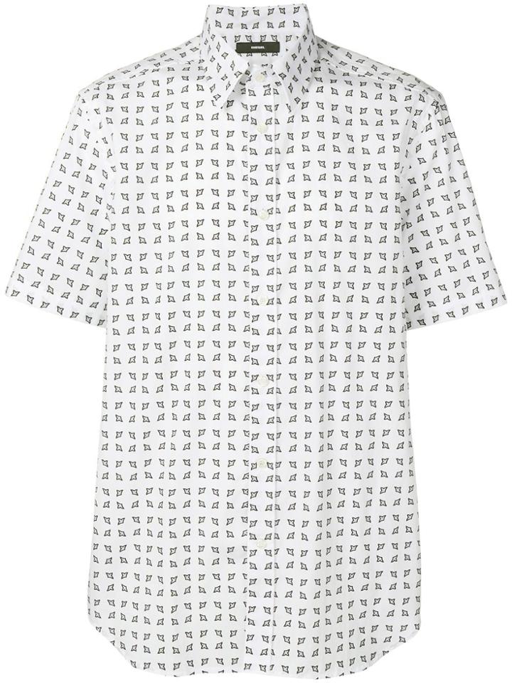 Diesel Printed Short Sleeve Shirt - White