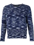 The Elder Statesman Cashmere 'pop Crew' Jumper, Adult Unisex, Size: Small, Blue, Cashmere