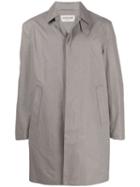 Saint Laurent Houndstooth Print Raincoat - White